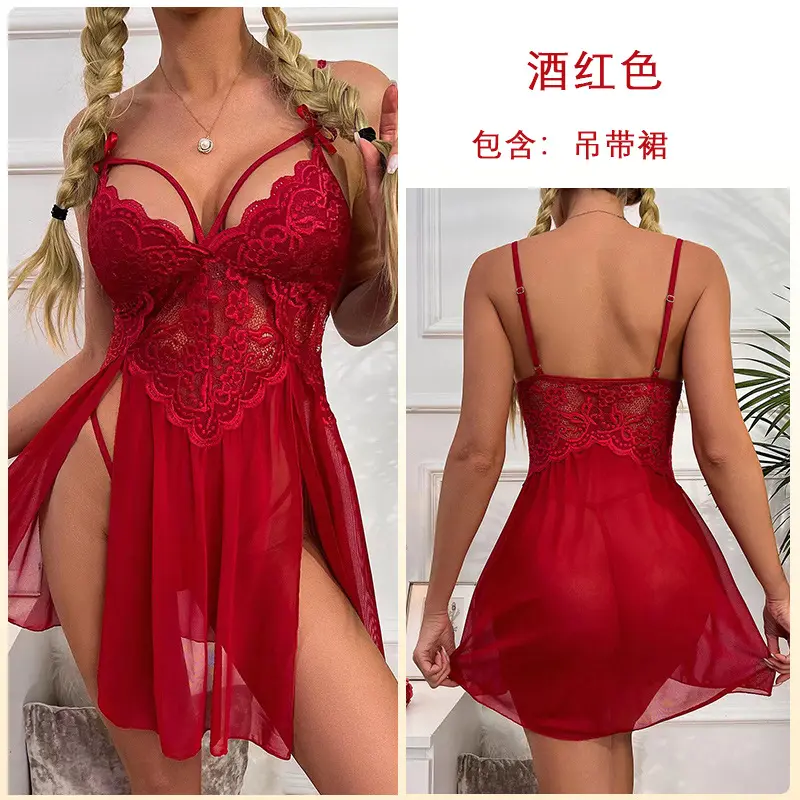 lace babydoll lingerie set